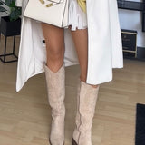 Botas Camperas Altas Selenay en Color Beige