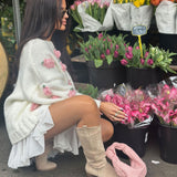Botas Camperas Altas Selenay en Color Beige