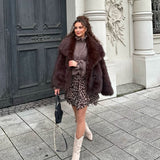 Botas cowboy Selenay beige de caña midi