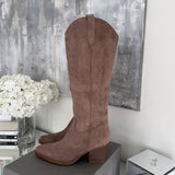 Botas cowboy Selenay taupe altas