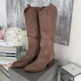 Botas cowboy Selenay taupe altas