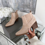 Botas Cowboy Allie em Bege