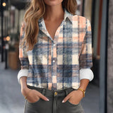Camisa Vintage Estampada em Xadrez