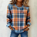 Blusa Vintage em Patchwork de Quadrados
