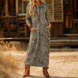 Vestido Vintage com Estampa Floral