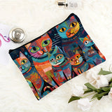 Bolsa com Estampa de Gato Colorido