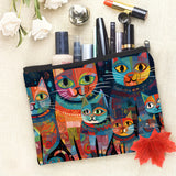 Bolsa com Estampa de Gato Colorido