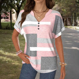 Camisa Casual em Cores Alternadas