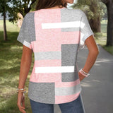 Camisa Casual em Cores Alternadas