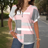 Camisa Casual em Cores Alternadas