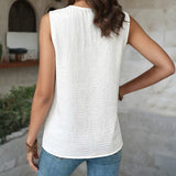 Blusa Casual de Cor Sólida
