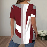 Camisa Listrada com Blocos de Cor
