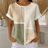 Camisa Listrada em Blocos de Cores