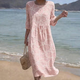 Vestido Casual com Estampa Floral