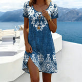 Vestido Vintage com Estampa Floral