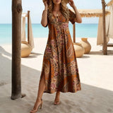 Vestido Vintage com Estampa Floral