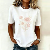 Camisa Casual com Estampa Floral