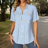 Casual Striped Blouse