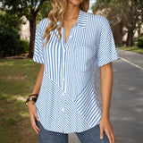 Casual Striped Blouse