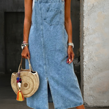 Susana - Vestido de Alças em Denim Casual