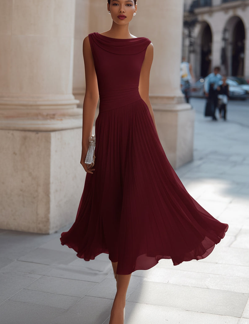 Victoire | Elegante Vestido Midi para Cerimônias