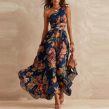 Aurora | Vestido Floral Assimétrico