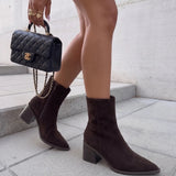 Botins Nela em Marrom Escuro