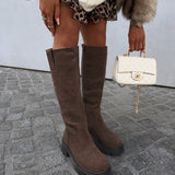 Botas Chira em camurça marrom