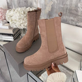 Beige Chelsea Boots by Zelaria