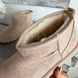 Sana Beige Lined Boots