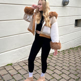 Botas de plataforma forradas Nina camel
