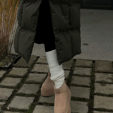 Nina Camel Plataforma Botas Forradas