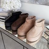 Botas de plataforma forradas Nina camel