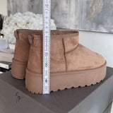 Botas de plataforma forradas Nina camel