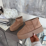 Botas de plataforma forradas Nina camel