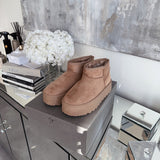 Botas de plataforma forradas Nina camel