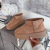 Botas de plataforma forradas Nina camel