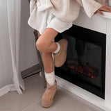 Nina Camel Plataforma Botas Forradas