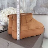 Botas de plataforma forradas Nina Chestnut