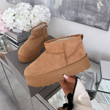 Nina Chestnut Botas de Plataforma Forradas