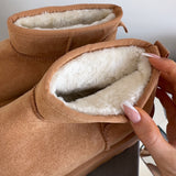 Botas de plataforma forradas Nina Chestnut