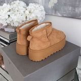 Nina Chestnut Botas de Plataforma Forradas