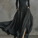 Rachel | Vestido Maxi de Cintura Alta Elegante