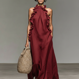 Lua | Vestido longo com bolsos