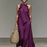 Lua | Vestido longo com bolsos