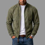COSIMO™ | JAQUETA BOMBER EM CAMURÇA