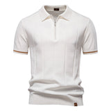 Polo de Meio Zíper - Textura Vertical