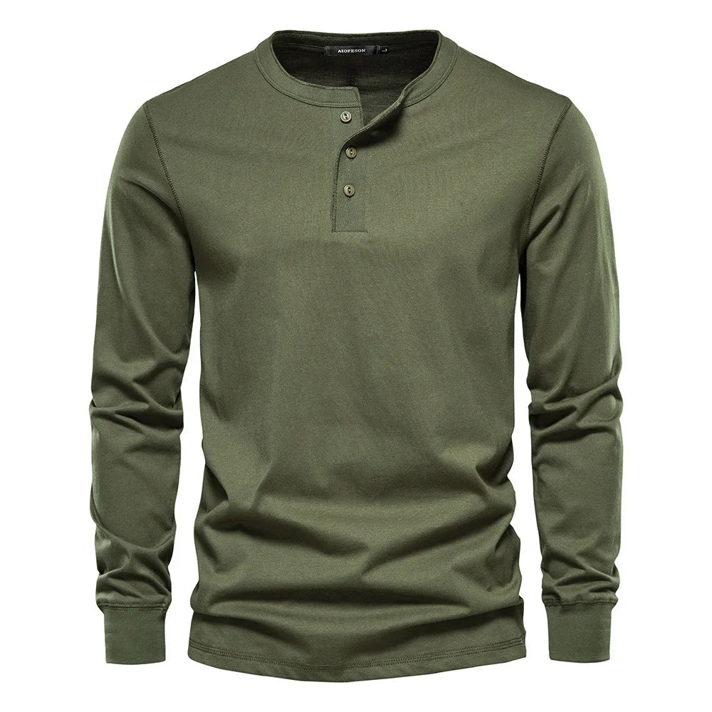 Henley Shirt - Soft, Breathable Blend