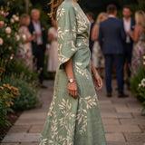EDEN™ - Vestido Floral de Cintura Alta