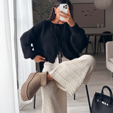 Botas de plataforma forradas en color camel Nina
